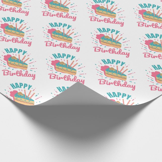 Papel De Regalo Libro feliz de cumpleaños (Esquina)