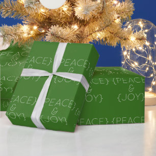 Papel De Regalo Libro Verde de Paz y Alegría
