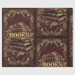 Papel De Regalo Libros Amantes De Los Libros Escritores Lectores B