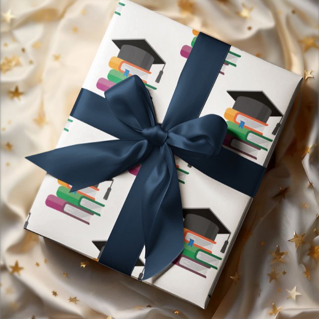Papel De Regalo Libros De Graduación Y Caps (Subido por el creador)