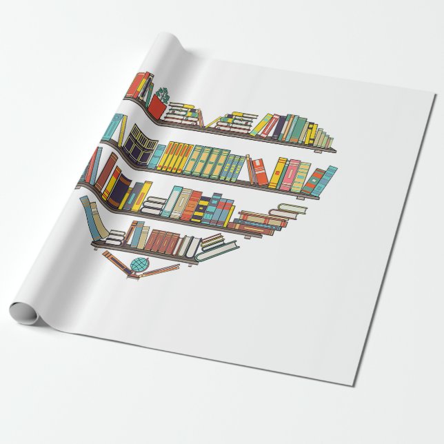 Papel De Regalo Libros de Guay que leen libros para mujeres L (Desenrollado)