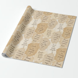 Papel De Regalo Libros mágicos de crema inspiradores