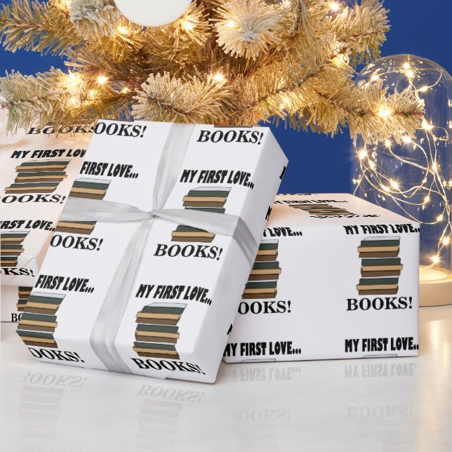 Papel De Regalo Libros Mi Primer Amor Libros  (Vacaciones)