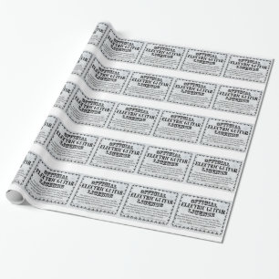Papel De Regalo Licencia de guitarra eléctrica