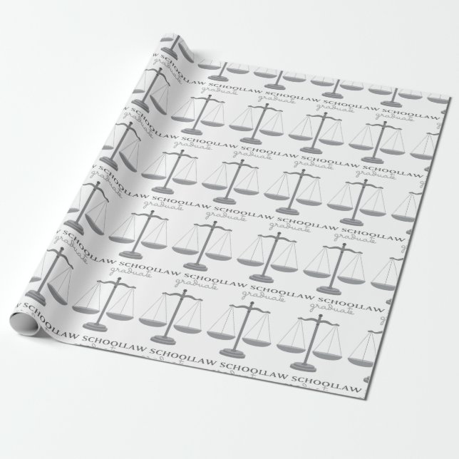 Papel De Regalo Licenciado en Derecho (Desenrollado)