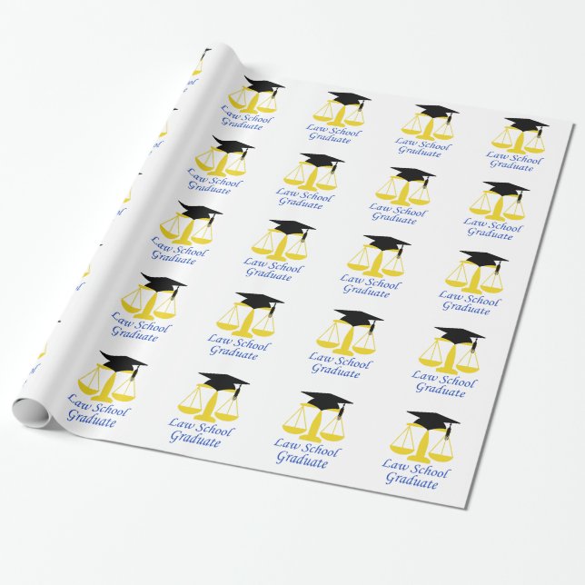 Papel De Regalo Licenciado en Derecho (Desenrollado)