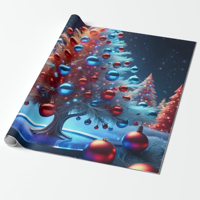 Papel De Regalo Lienzo Decorativo navidad 1 - 002 (Desenrollado)