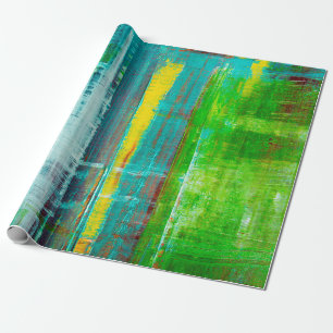 Papel De Regalo Lienzo pintado abstracto. Pinturas de aceite en un