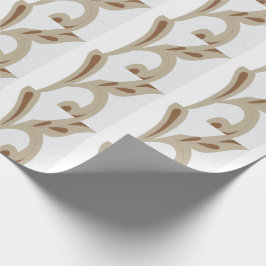 Papel De Regalo Light Gray Geometric Floral |Modern Summer Pattern