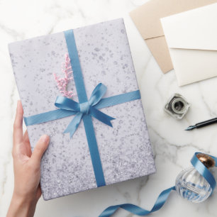 Papel De Regalo Lila Purpura Brillo Falso 