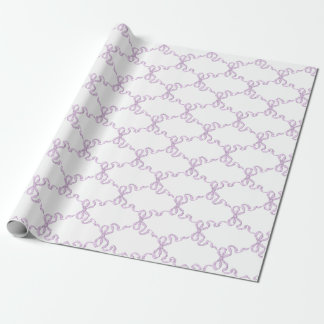Papel De Regalo lilac Ribbon Trellis