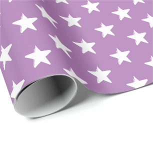 Papel De Regalo Lílago de lavanda de Stars y regalo moderno de pat