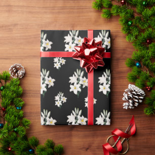 Papel De Regalo Lilies Blancos Elegantes