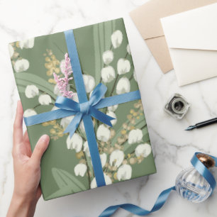 Papel De Regalo Lily del valle Floral