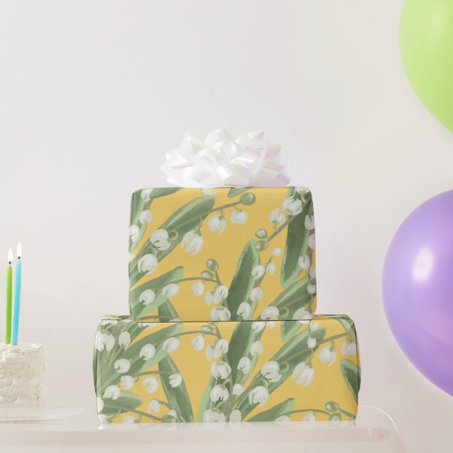 Papel De Regalo Lily del valle Floral (Regalos de fiesta)