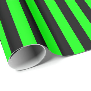 Papel De Regalo Lima Verde/Raya Negra