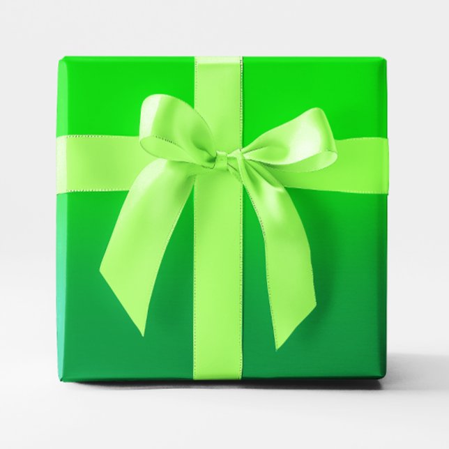 Papel De Regalo Lime y Kelly Green Ombre (Lime and Kelly Green Ombre Wrapping Paper)