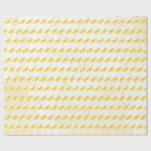 Papel De Regalo Limón (Superficie plana)