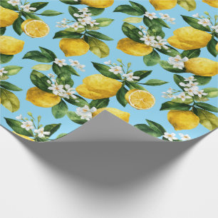 Papel De Regalo Limon Mediterráneo 