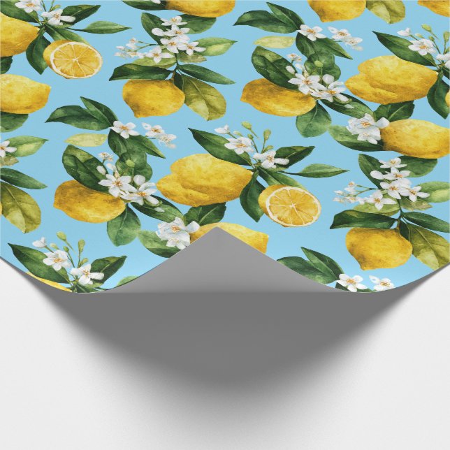 Papel De Regalo Limon Mediterráneo  (Esquina)