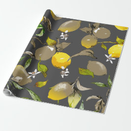 Papel De Regalo Limones acuarela 35