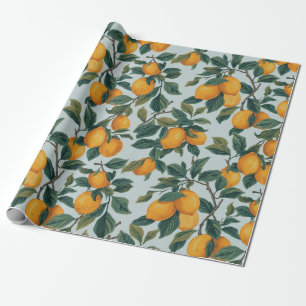 Papel De Regalo Limones en Ramas