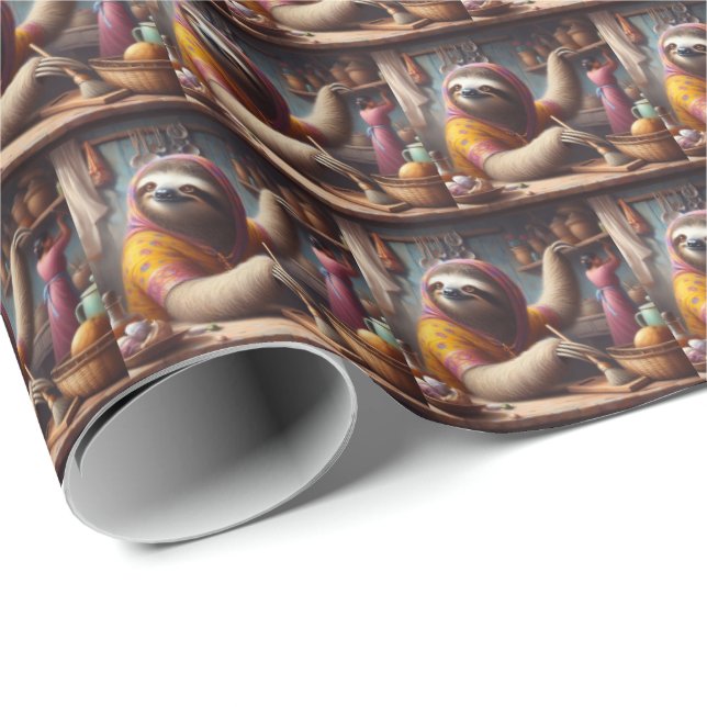 Papel De Regalo Limpieza de eslogan de una cocina (Esquina del rollo)