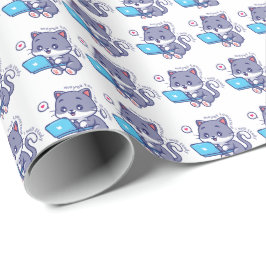 Papel De Regalo linda estudiante perezosa - tal vez mañana estudia