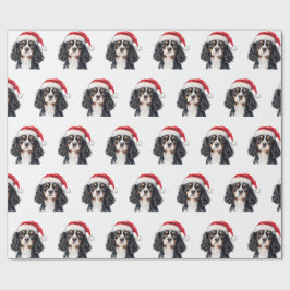 Papel De Regalo Lindo Cavalier King Charles Spaniel con sombrero d