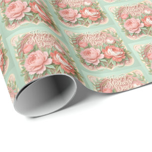 Papel De Regalo Lindo Feliz día de la madre en mosaico
