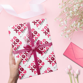 Papel De Regalo Lindo rosa XOXO besos San Valentín