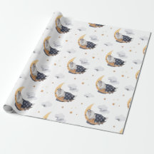 Lindo tejón durmiendo en la luna niños blanco