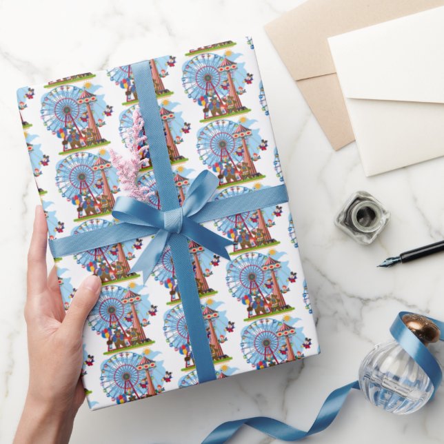 Papel De Regalo lindos fiestas de circo con azulejos (Regalar)