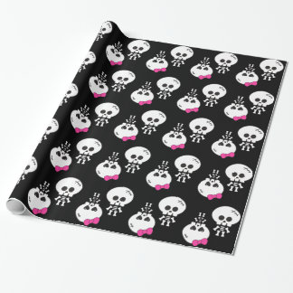 Papel De Regalo lindos kawaii emo niños niñas esqueletos calaveras
