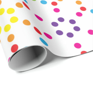 Papel De Regalo Lindos puntitos de arcoíris