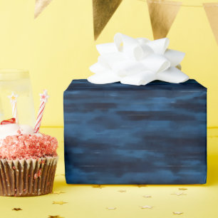 Papel De Regalo Líneas abstractas azules oscuras