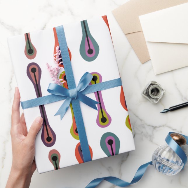 Papel De Regalo Líneas atómicas (Regalar)