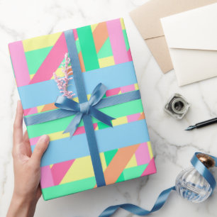 Papel De Regalo Líneas cruzadas de Pascua