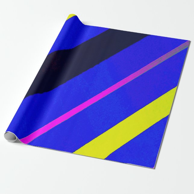 Papel De Regalo Líneas de color (Desenrollado)