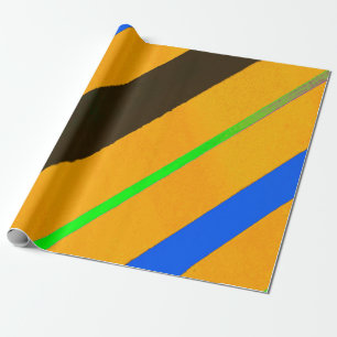 Papel De Regalo líneas de naranja