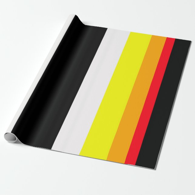 Papel De Regalo Líneas de otoño (Desenrollado)