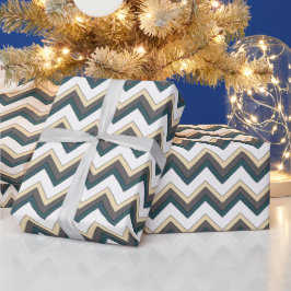 Papel De Regalo Líneas geométricas divertidas en zig zag modernas 
