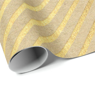Papel De Regalo Líneas mínimo elegante natural de las rayas del