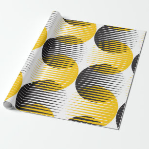 Papel De Regalo Líneas modernas y patrones geométricos sin soldadu
