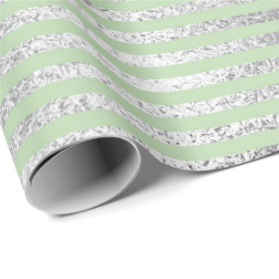 Papel De Regalo Líneas plata en colores pastel Vip de las rayas