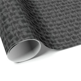 Papel De Regalo Linen Gris Negro MínimoDucha nupcial