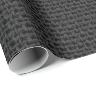 Papel De Regalo Linen Gris Negro MínimoDucha nupcial
