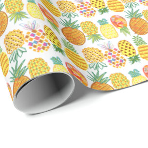 Papel De Regalo Lineup de piña