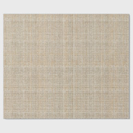 Papel De Regalo Lino Crudo Tejido Avena Japandi Minimalista