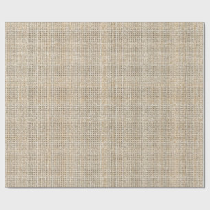 Papel De Regalo Lino Crudo Tejido Avena Japandi Minimalista